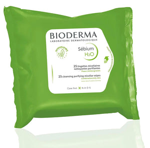 Bioderma Sebium H2O Makeup Remover Wipes / OILY SKIN